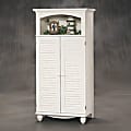 Sauder® Harbor View Collection Computer Armoire, 67 3/4"H x 33 3/4"W x 21 3/4"D, Antiqued White 1 thumbnail image