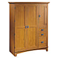 Sauder® Mission Collection Computer Armoire, 62"H x 47 1/2"W x 21 1/4"D, Fruitwood 1 thumbnail image