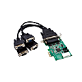 StarTech.com 4 Port Low Profile Native RS232 PCI Express Serial Card with 16950 UART 1 thumbnail image