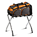 Honey-Can-Do Folding Luggage Rack, 26 5/8"H x 15"W x 21 1/2"D, Chrome 1 thumbnail image