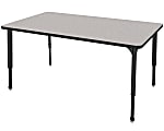 Marco Group™ Apex™ Series Rectangle Adjustable Table, 30"H 60"W x 30"D, Gray Nebula/Black