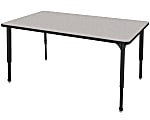 Marco Group™ Apex™ Series Rectangle Adjustable Table, 30"H 60"W x 30"D, Gray Nebula/Black 1 thumbnail image