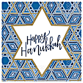 Amscan Hanukkah Festival Of Lights 2-Ply Lunch Napkins, 6-1/2" x 6-1/2", Blue, Pack Of 108 Napkins 1 thumbnail image