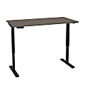 Bestar Universel Electric 60“W Standing Desk, Bark Gray