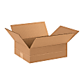 Partners Brand Multi-Depth Corrugated Boxes, 12" x 10" x 4", Scored 2", Kraft, Pack Of 25