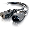 C2G 10ft Power Extension Cord - 18 AWG - IEC320C14 to IEC320C13 - Female - Male - 10ft - Black 1 thumbnail image