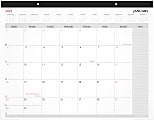 Office Depot® Brand Monthly Desk Calendar, 21-3/4" x 17", White, January To December 2022, OD202600