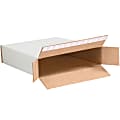 Partners Brand Self-Seal Side-Loading Corrugated Boxes, 11 1/8" x 2" x 8 3/4", White, Pack Of 25