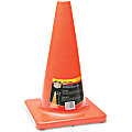 Honeywell Orange Traffic Cone - 1 Each - 11" Width x 18" Height - Cone Shape - Fade Resistant, Long Lasting, UV Resistant - Orange 1 thumbnail image