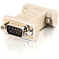 C2G DB9 Male to DB9 Female Null Modem Adapter - 1 x 9-pin DB-9 RS-232 Serial Male - 1 x 9-pin DB-9 RS-232 Serial Female - Beige - 1 Each 1 thumbnail image
