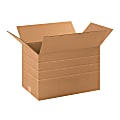 Partners Brand Multi-Depth Corrugated Cartons, 11" x 17 1/4" x 11 1/2", Kraft, Pack Of 25 1 thumbnail image