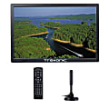 Trexonic Portable Rechargeable 15.4" LED TV, Black