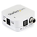StarTech.com Two Way Digital Coax to Toslink Optical Audio Converter Repeater - 1 x RCA 1 thumbnail image
