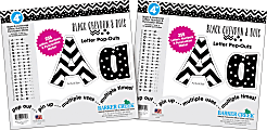 Barker Creek Letter Pop-Outs, 4", Black Chevron Dots, Pack Of 510 1 thumbnail image