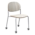 KFI Studios Tioga Laminate Guest Chair With Casters, Ash/Silver 1 thumbnail image