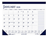 House of Doolittle Print Monthly Desk Pad Calendar, 17" 22", 100% Recycled, Blue/White, 12 Months, HOD1 1 thumbnail image
