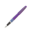 Pilot® MR Retro Fountain Pen, Fine Point, Ellipse Purple Barrel, Black Ink