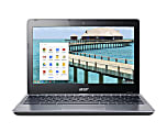 Acer® C720-2848 Chromebook Laptop Computer With 11.6" Screen & Intel® Celeron® Processor, Gray 1 thumbnail image