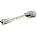 C2G 8in One HD15 VGA Male to Two HD15 VGA Female Y-Cable - HD-15 Male - HD-15 Female - 8" - Beige 1 thumbnail image