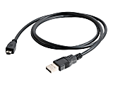C2G 1m (3ft) USB Cable - USB A to Mini B - M/M - Type A Male - Mini Type B Male USB - 3.28ft - Black 1 thumbnail image
