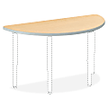 HON® Build Half-Round Table Top, 1 3/16"H x 60"W x 30"D, Natural Maple 1 thumbnail image