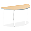HON® Build Half-Round Table Top, 1 3/16"H x 60"W x 30"D, Natural Maple