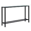SEI Furniture Darrin Long Console Table, 56"W x 30"H x 8"D, Black
