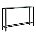 SEI Furniture Darrin Long Console Table, 56"W x 30"H x 8"D, Black 1 thumbnail image