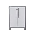 Inval Medium 29"W Storage Cabinet, Gray
