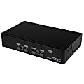 StarTech.com 4 Port DisplayPort KVM Switch w/ Audio - USB, Keyboard, Video, Mouse, Computer Switch Box for 2560x1600 DP Monitor (SV431DPUA) - KVM / audio / USB switch - 4 x KVM / audio / USB - 1 local user