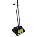 Unger Ergo Dustpan/Broom Combo - Aluminum Handle - Black, Silver, Red - 6 / Carton 1 thumbnail image