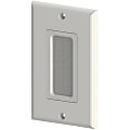 DataComm 45-0018-WH Décor Brush Plate - 1-gang - White 1 thumbnail image