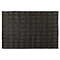 Baxton Studio Burma Hand-Knotted Hemp Area Rug, 5-1/4' x 7-1/2', Dark Gray