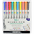 Zebra Pen Mildliner Double Ended Highlighter - Fine, Bold Marker Point - Bullet, Chisel Marker Point Style -  10 / Pack 1 thumbnail image