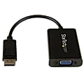 StarTech.com DisplayPort To VGA Adapter With Audio, DP To VGA Converter, Black