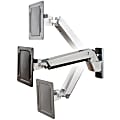 Ergotron Mounting Arm for Flat Panel Display - Polished Aluminum, Black - 30" to 55" Screen Support - 45296026 1 thumbnail image