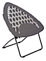 Brenton Studio® Triangle Bungee High-Back Folding Chair, Gray/Gunmetal Gray 1 thumbnail image