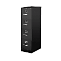 HON® 510 25"D Vertical 4-Drawer File Cabinet, Black 1 thumbnail image
