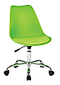 Ave Six Emerson Mid-Back Chair, Green/Silver 1 thumbnail image