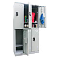 Atlantic Metal Industries Storage In A Snap Lockers, Double Tier, 3 Wide, Dove Gray 1 thumbnail image