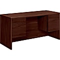 HON® 10700 60"W Computer Desk Credenza With Kneespace, Mahogany