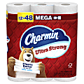 Charmin Ultra Strong Toilet Paper Mega Rolls, 4” x 3-15/16”, White, 220 Sheets Per Roll, Pack Of 12 Mega Rolls 1 thumbnail image