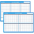 AT-A-GLANCE® 30% Recycled Undated Erasable/Reversible Wall Planner, 90/120 Day, 36" x 24", Black/Blue, PM-239-28 1 thumbnail image