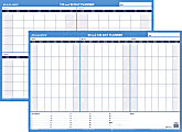AT-A-GLANCE® 30% Recycled Undated Erasable/Reversible Wall Planner, 90/120 Day, 36" x 24", Black/Blue, PM-239-28