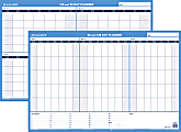 AT-A-GLANCE® 30% Recycled Undated Erasable/Reversible Wall Planner, 90/120 Day, 36" x 24", Black/Blue, PM-239-28 1 thumbnail image