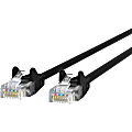 Belkin Cat.6 Snagless Patch Cable - RJ-45 Male - RJ-45 Male - 3ft - Black 1 thumbnail image