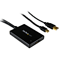 StarTech.com Mini DisplayPort to HDMI Adapter with USB Audio - Mini DP to HDMI (MDP2HDMIUSBA) - Video converter - DisplayPort - HDMI - black 1 thumbnail image