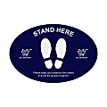 Custom Full-Color Removable Floor Decal, Oval, 24" x 36" 1 thumbnail image