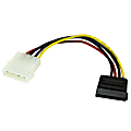 StarTech.com 6in 4 Pin LP4 to SATA Power Cable Adapter - Power a Serial ATA hard drive from a conventional LP4 power supply connection - SATAPOWADAP 1 thumbnail image