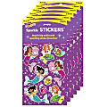 Trend Sparkle Stickers, Mermaids & Friends, 18 Stickers Per Pack, Set Of 6 Packs